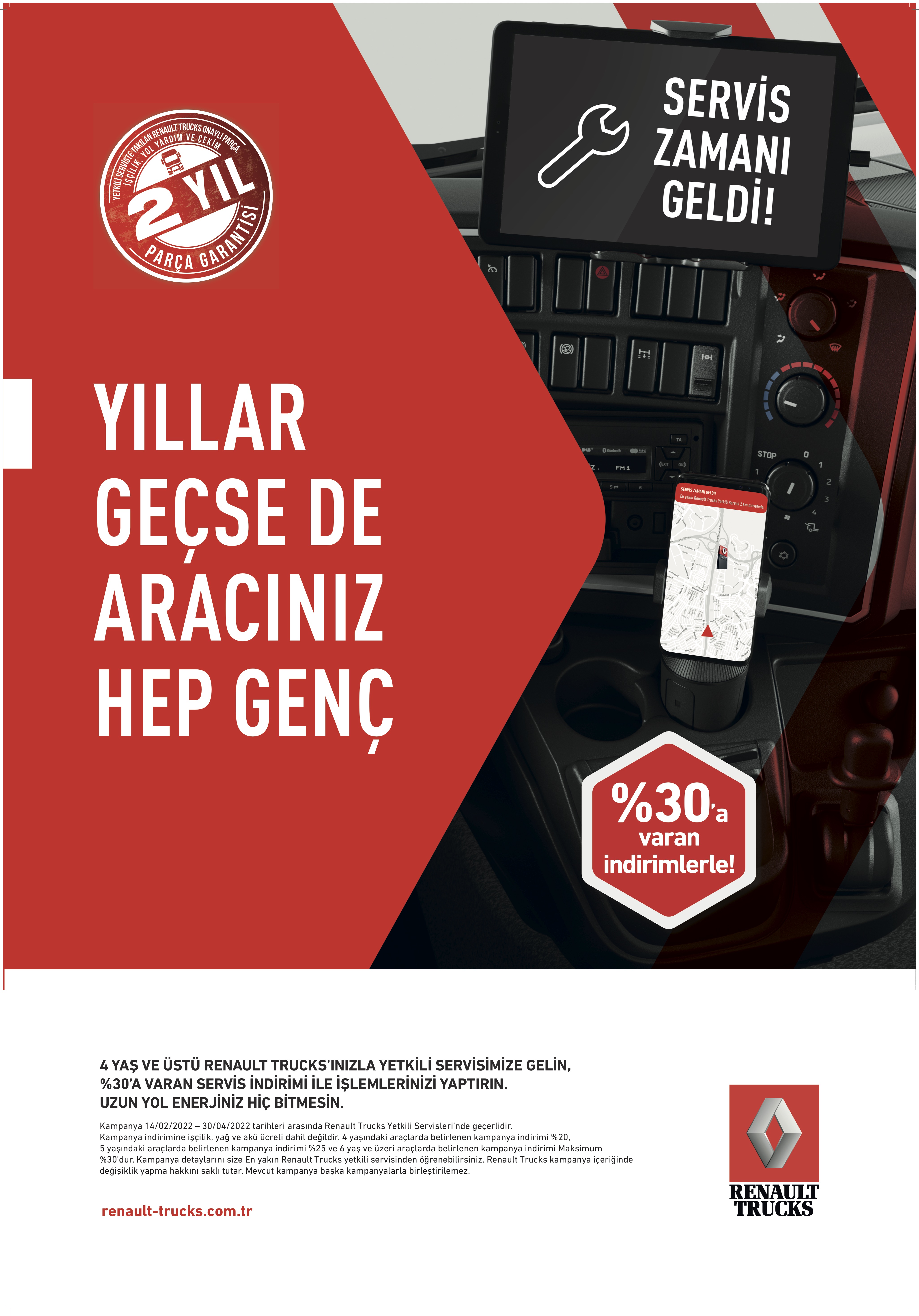YILLAR GEÇSE DE RENAULT TRUCKS ARACINIZ HEP GENÇ